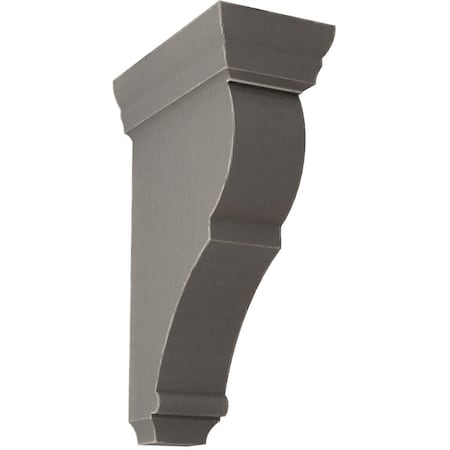 Ekena Millwork 2"W x 4 1/2"D x 8"H Small Rojas Wood Vintage Decor Corbel, Reclaimed Grey CORWD02X04X08RJGY